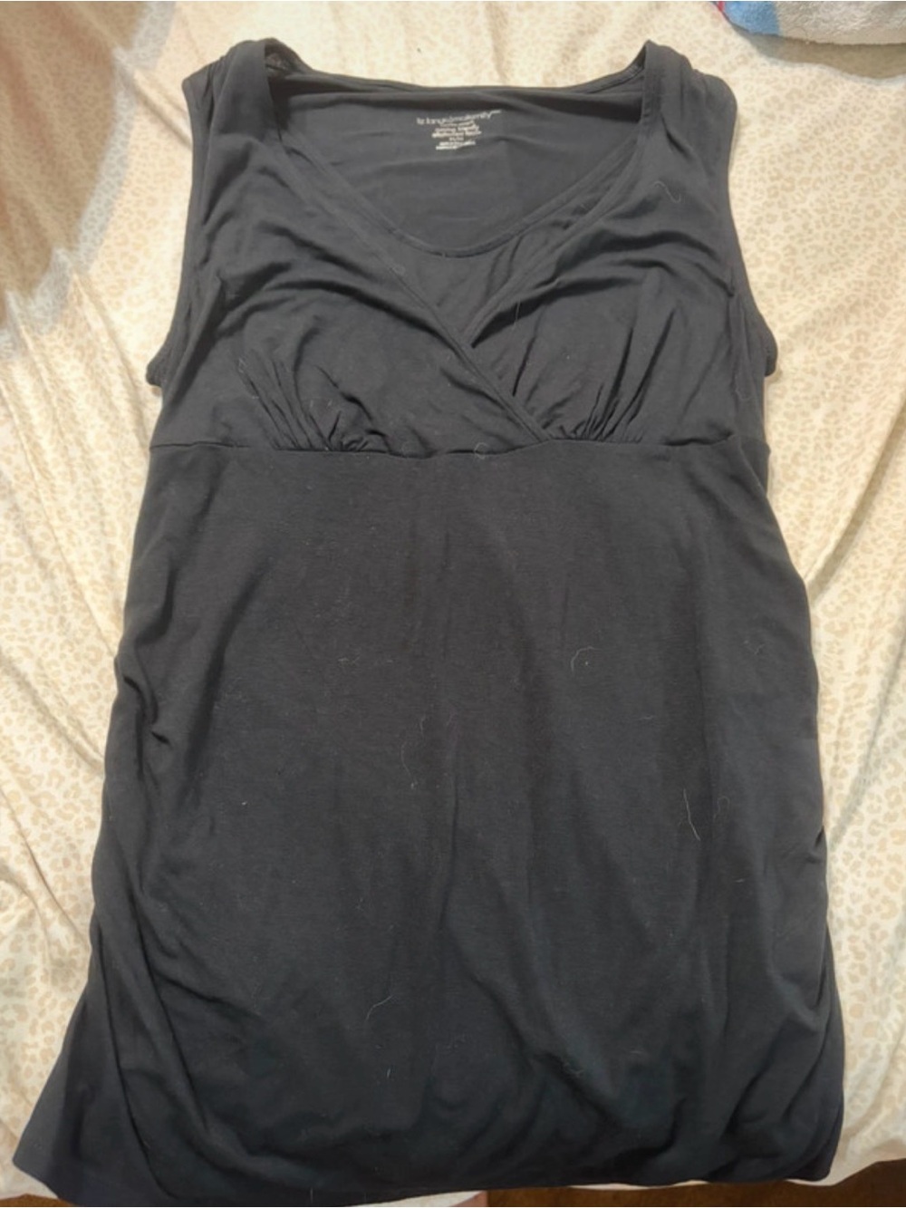 Black maternity top
